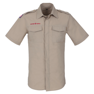 Scouts BSA Uniform Shirt Short Sleeve, Khaki - Men's Made to Measure